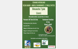 Randonnées inter club à Lisors dimanche 7 juin